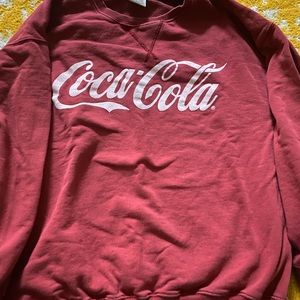LOWEST!! EUC! ZARA Coca-Cola Sweatshirt, Size Large.